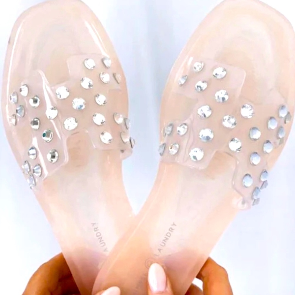 NIB Chinese Laundry Charli Studded Jelly Sandal 7